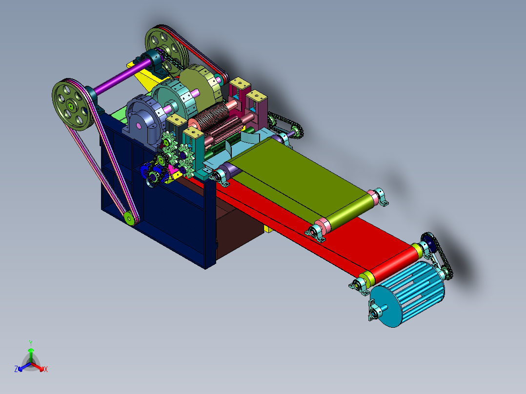 滚筒组合式纤维植物提取机