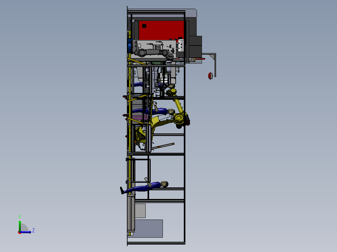 2023.02月-门板自动焊接打磨码垛生产线sw19可编辑左视图