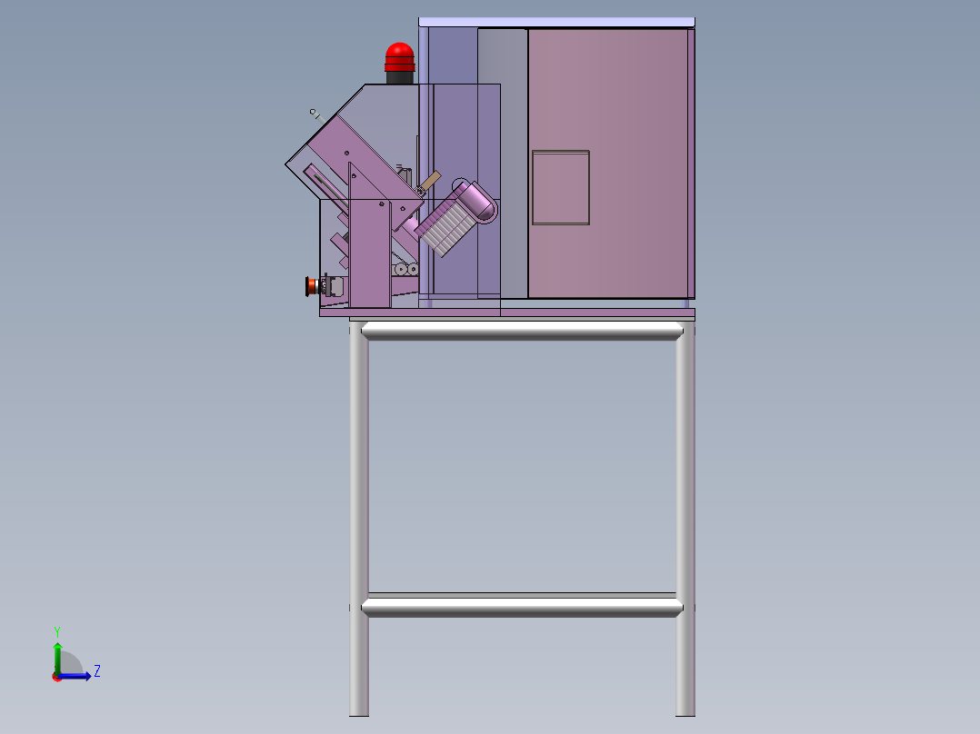 单个试管检测加载机sw22左视图