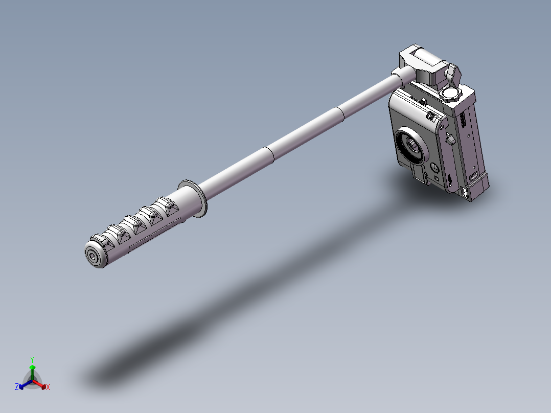 自拍杆正等轴测图