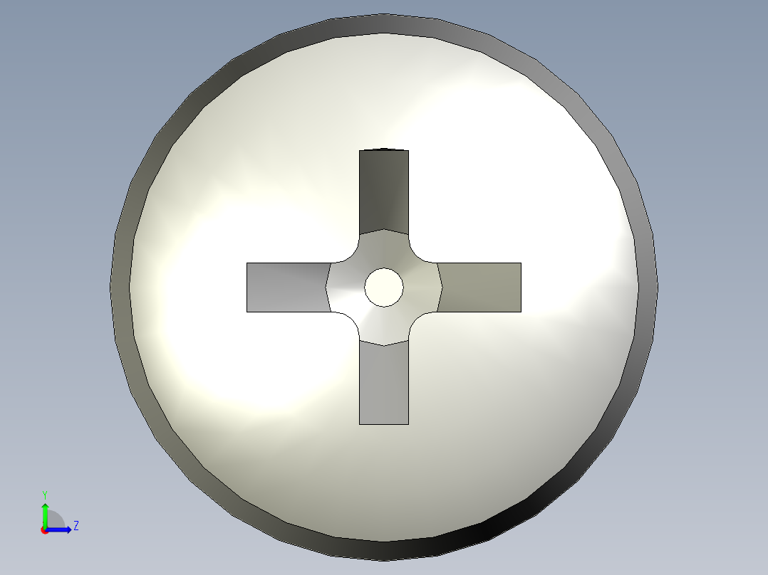 Cross_recessed_head-M3.5-100-30-4-7-3.5.stp螺钉-左视图