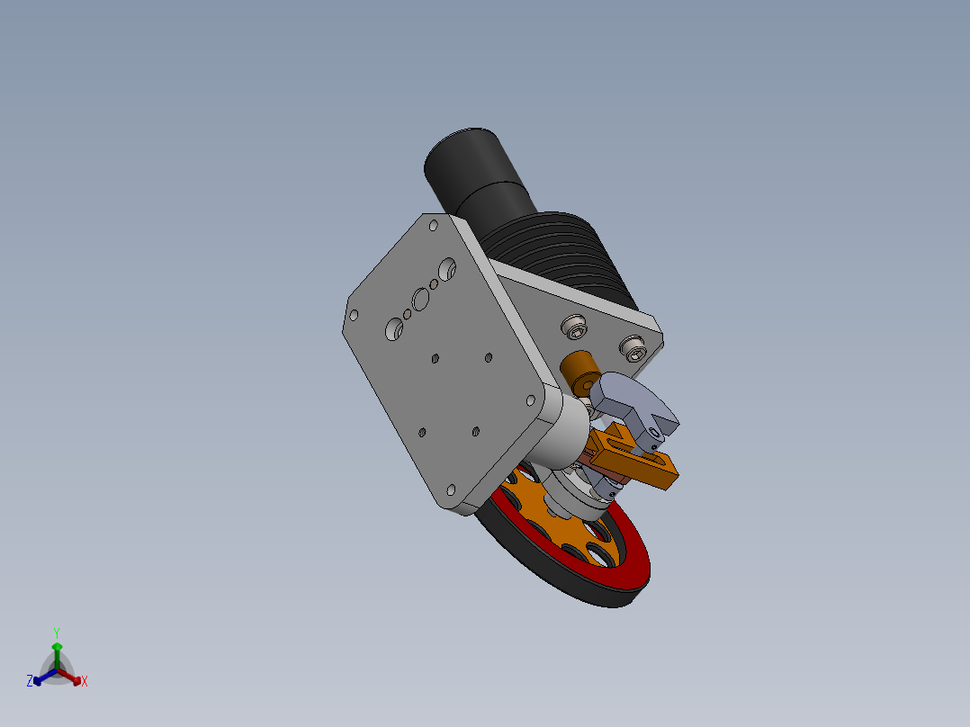 发动机 (22)正等轴测图