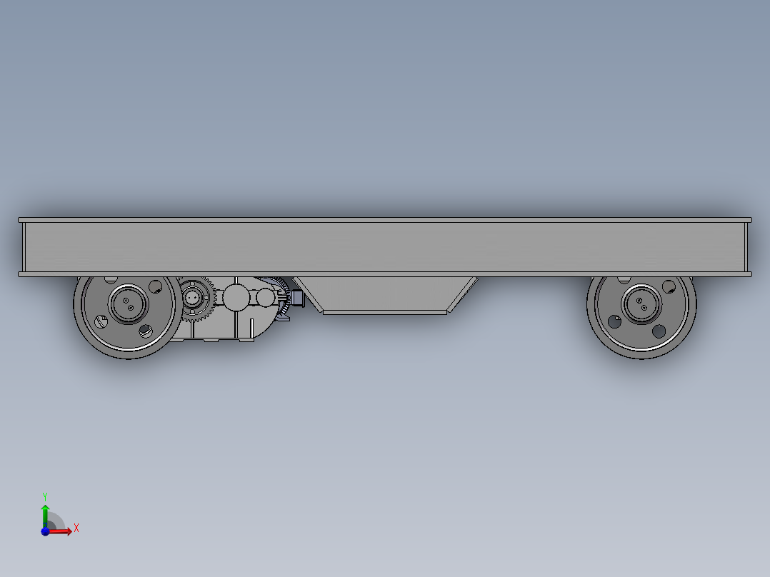 60T电动平车装配三维SW模型=1555927==400前视图