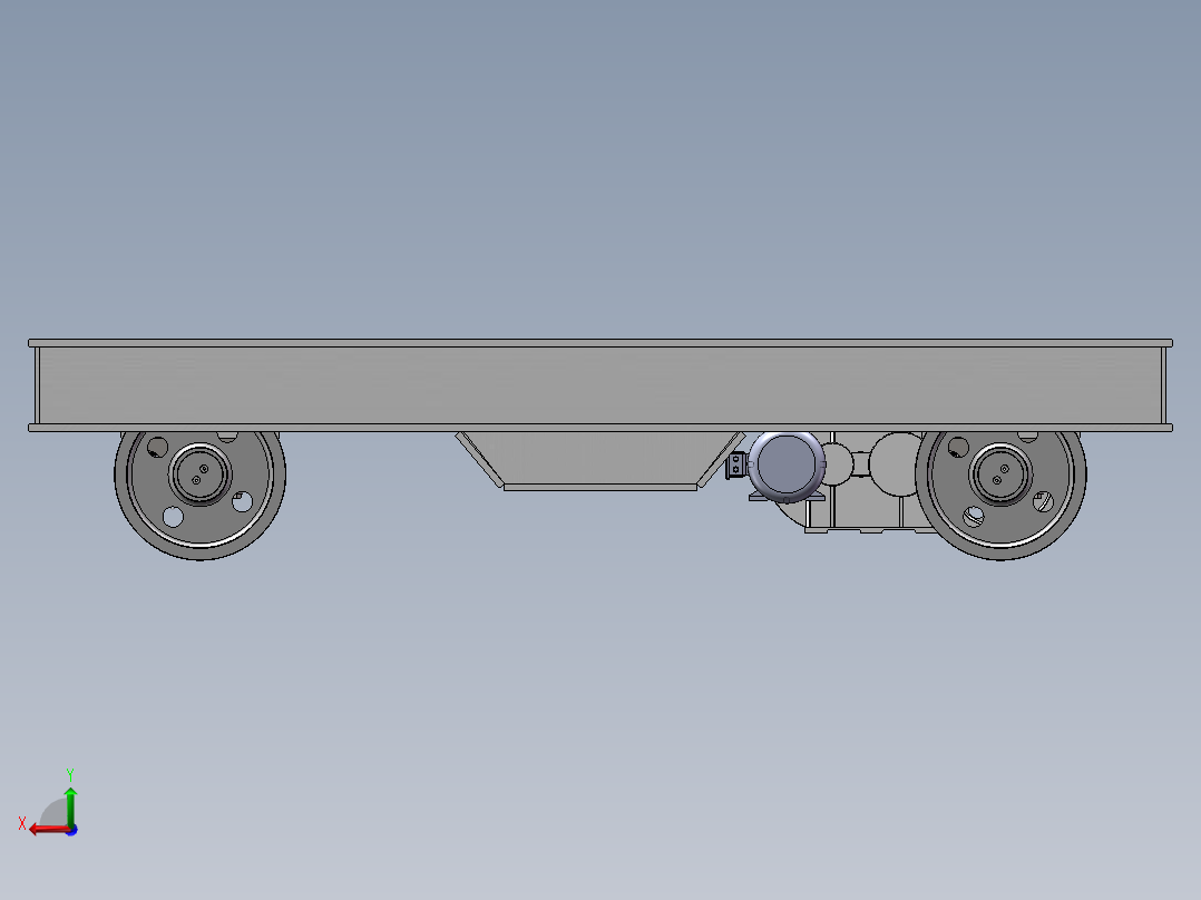 60T电动平车装配三维SW模型=1555927==400后视图