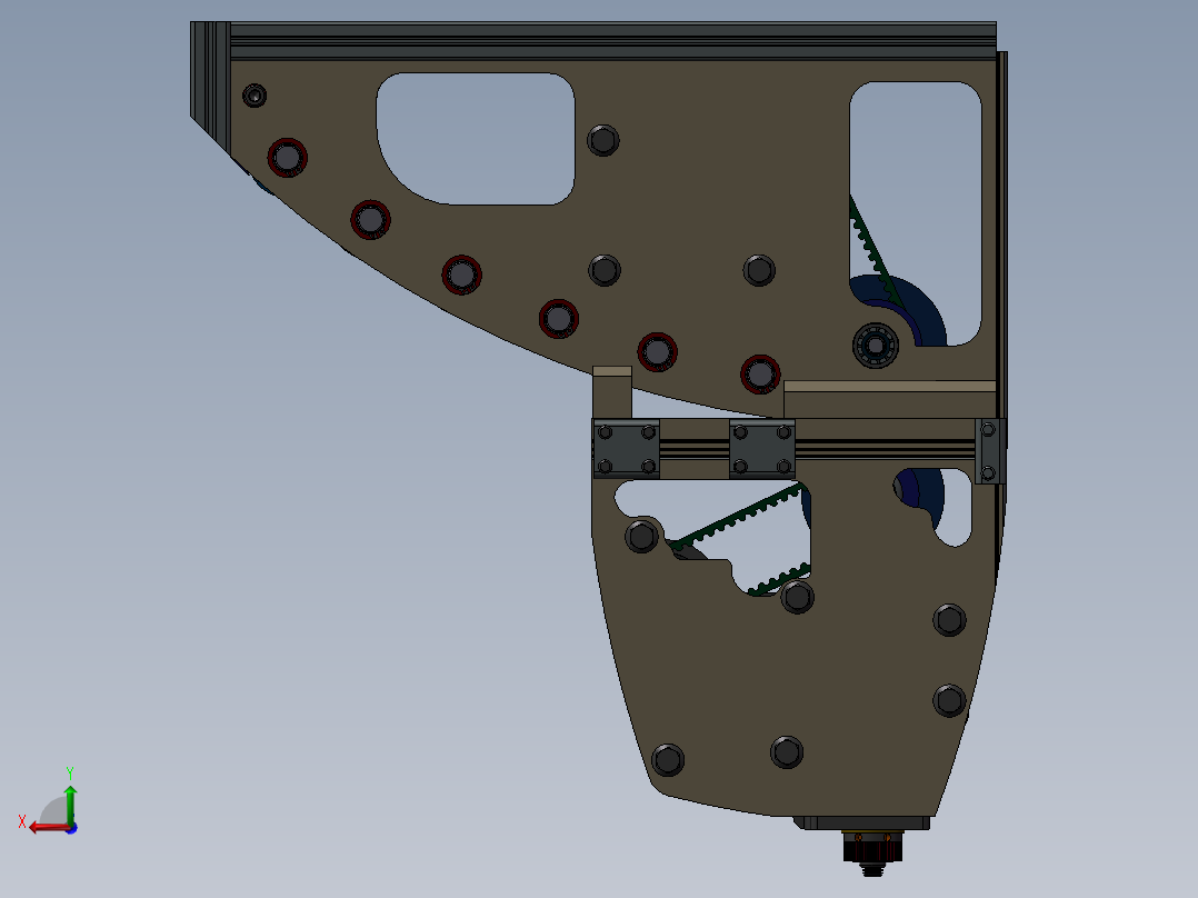 自动组装机后视图