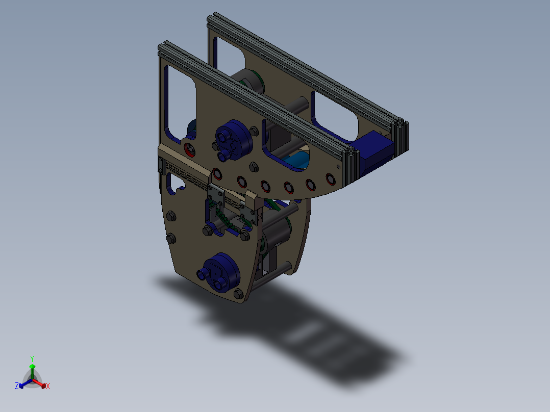 自动组装机正等轴测图