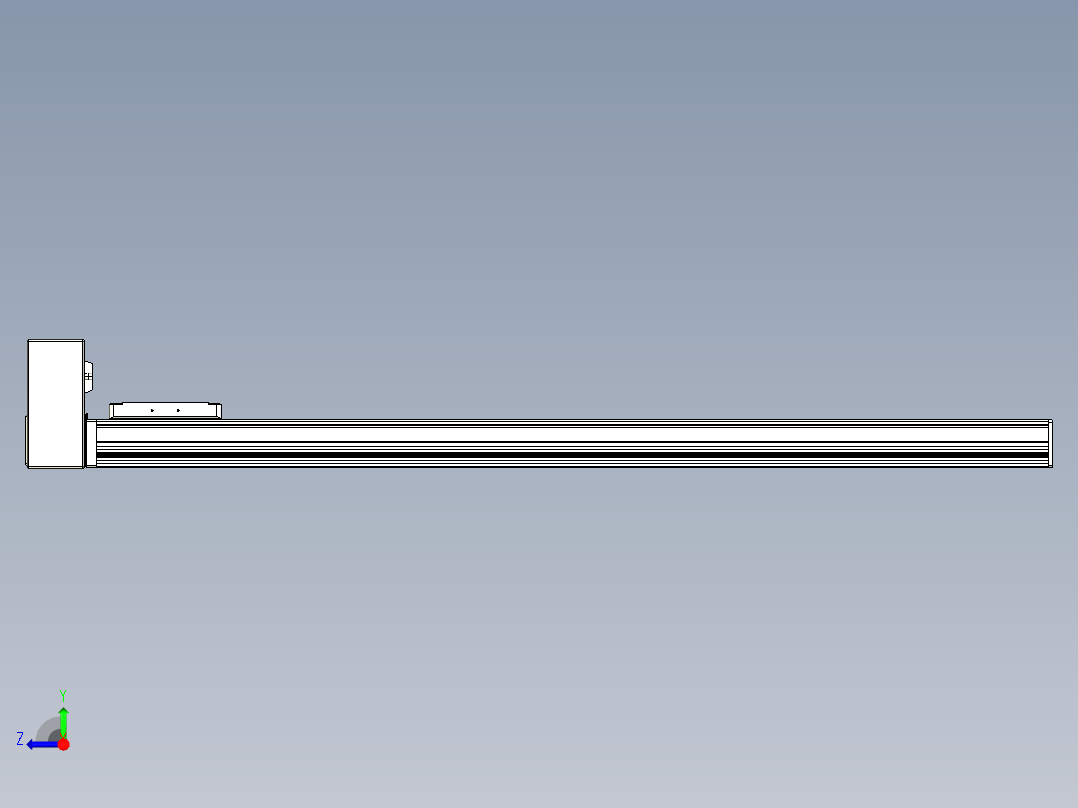 同步带全封闭直线模组TPA-HCB-105D-90-L900-RU-Y-P20-N3右视图
