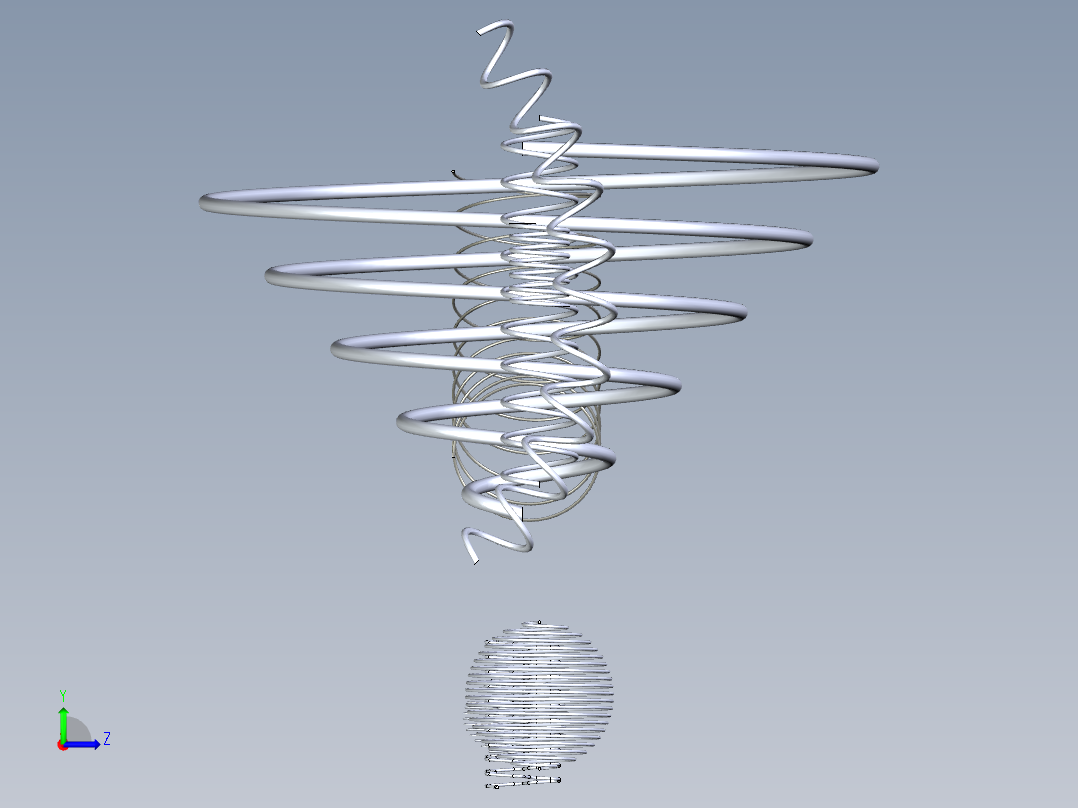 各种弹簧合集三维模型左视图