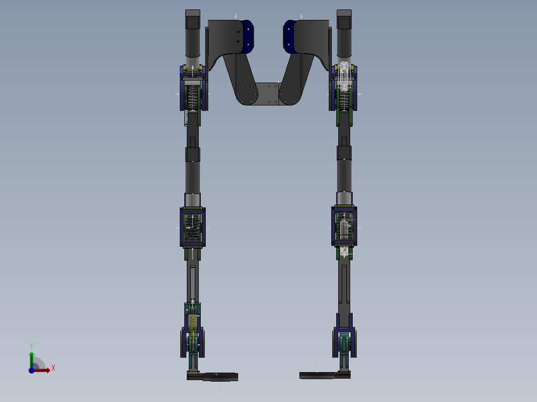 下肢外骨骼前视图