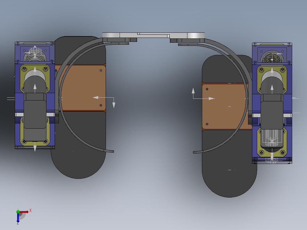 下肢外骨骼俯视图
