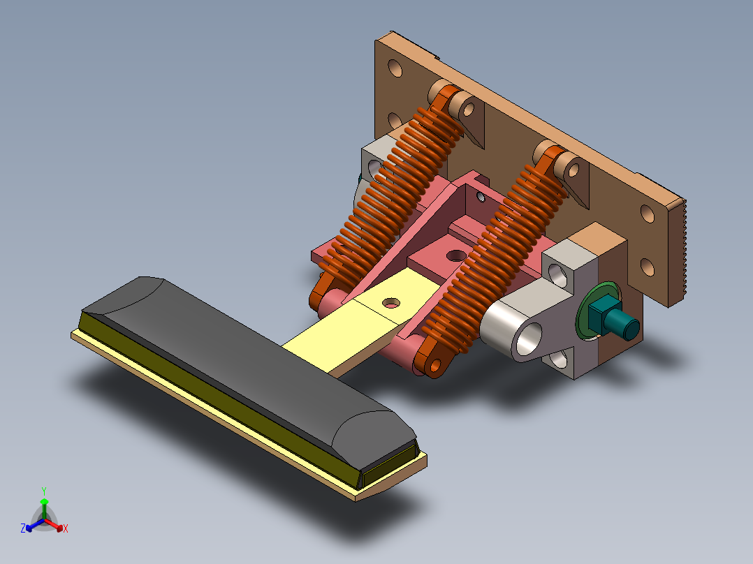 受流器正等轴测图