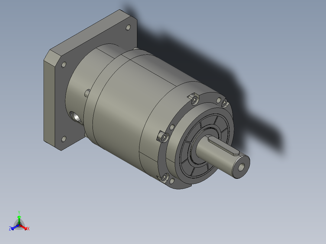 直齿PLE160-L2-LC 35-114.3-200-M12-ZJ.STEP正等轴测图