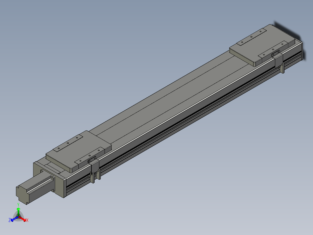 直线模组LHC14-S800-M设计图纸