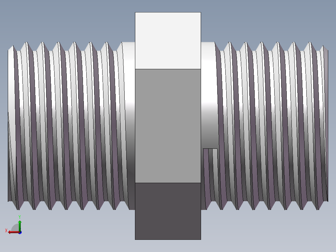 对丝-六角等径 DN15后视图
