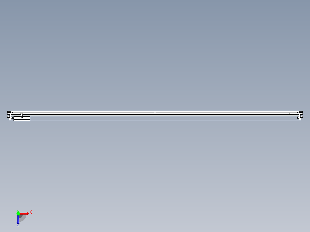 威洛博VL系列直线电机模组-VL22H2-S2600俯视图