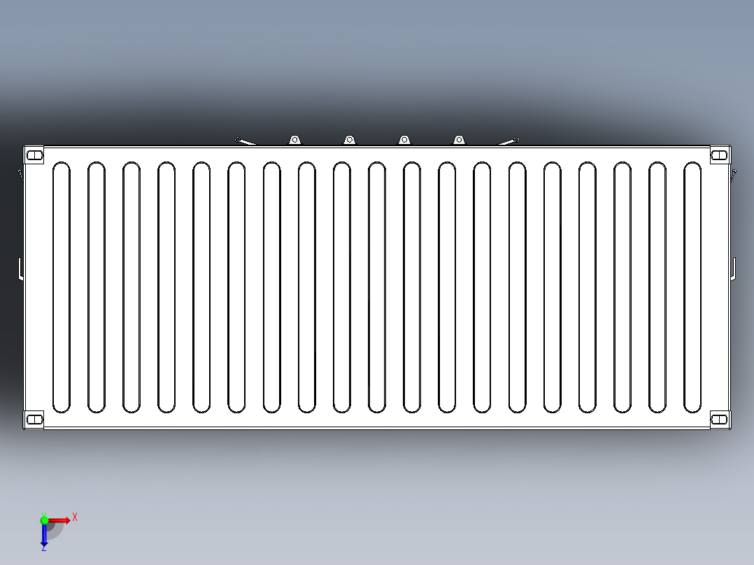 20英尺集装箱俯视图