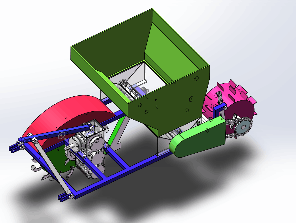 W011-果园开沟施肥机的设计【三维SW+9张CAD图纸+说明】