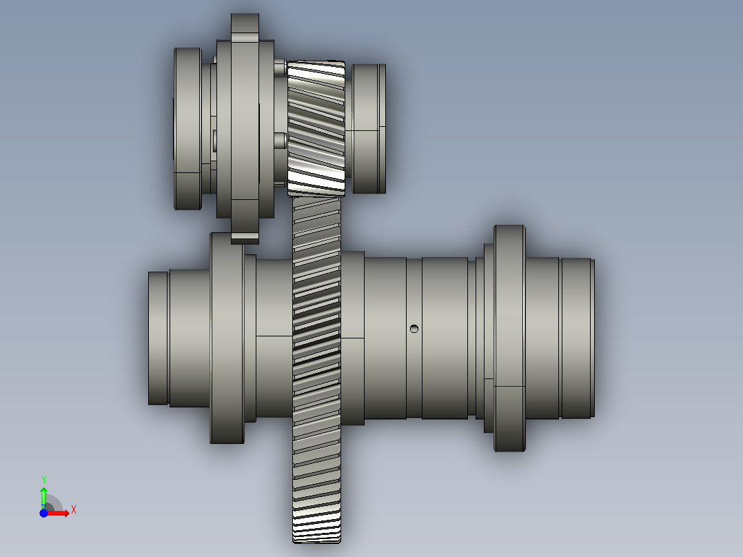 齿轮啮合 (54)前视图