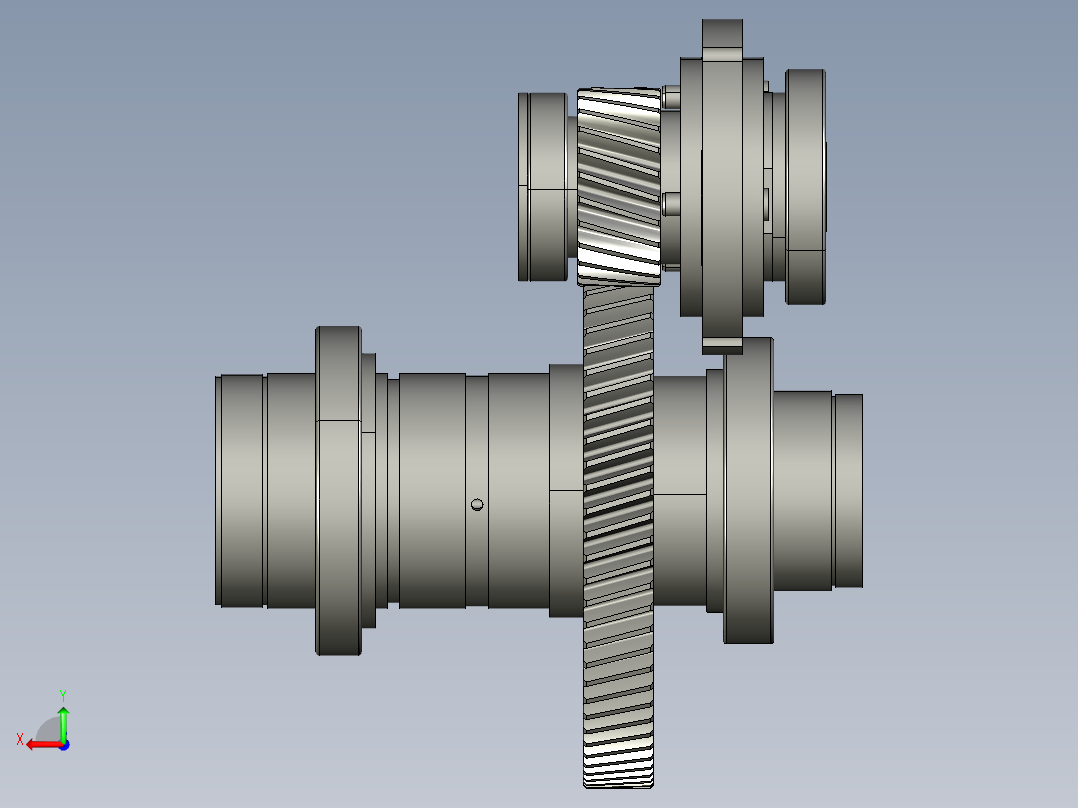 齿轮啮合 (54)后视图