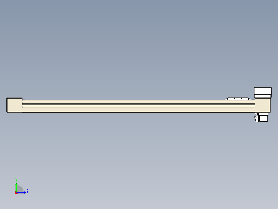 同步带全封闭直线模组TPA-HCB-65S-90-L750-MR-C-P10-N3左视图