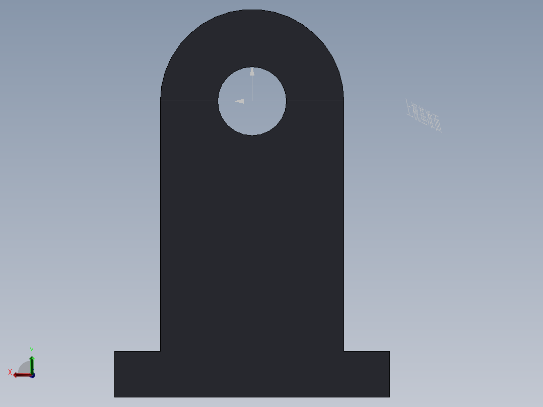 S32 直线滑座后视图