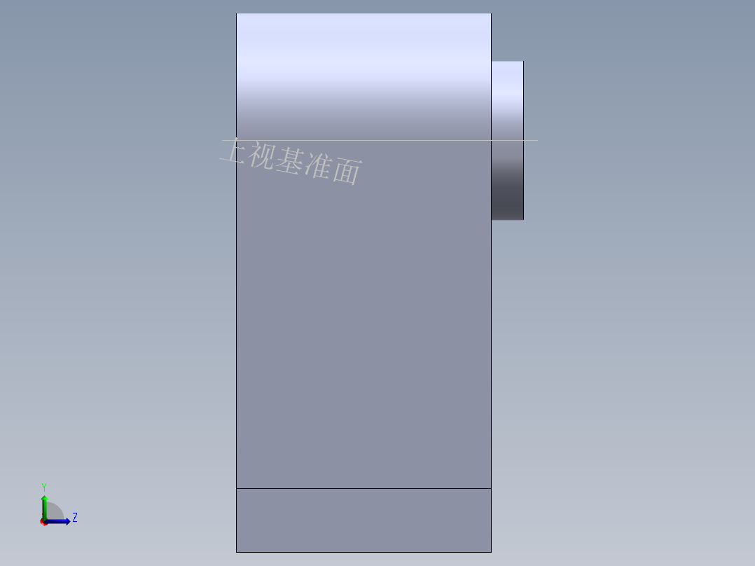 S32 直线滑座左视图