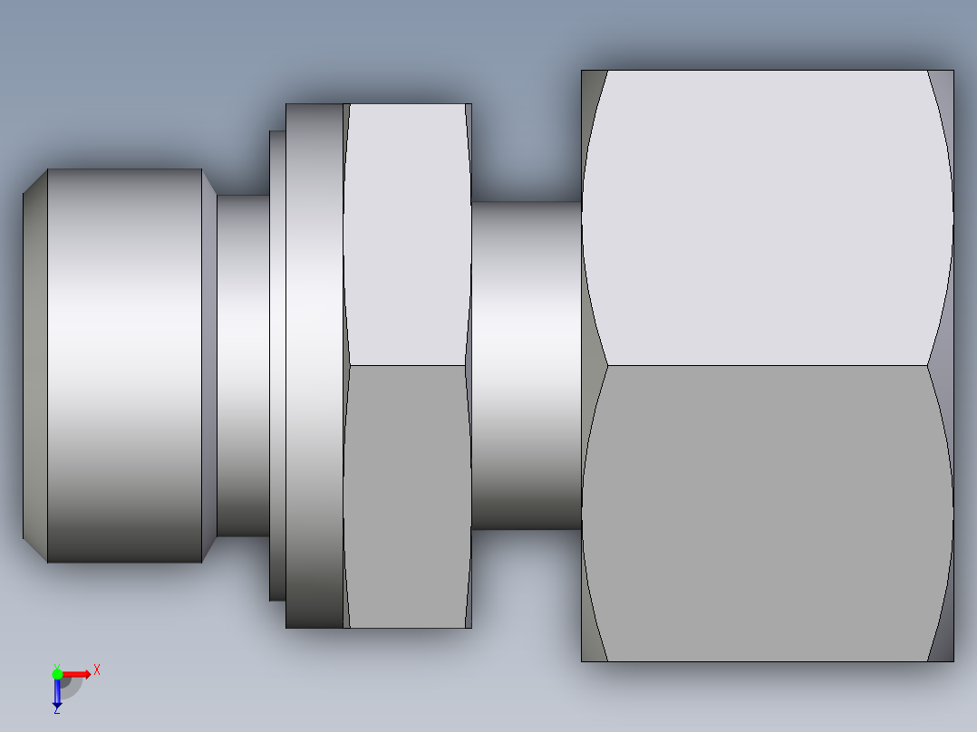 卡套式工业通用硬管接头EO_Standpipe_connector_EVGE15LMEDCF俯视图
