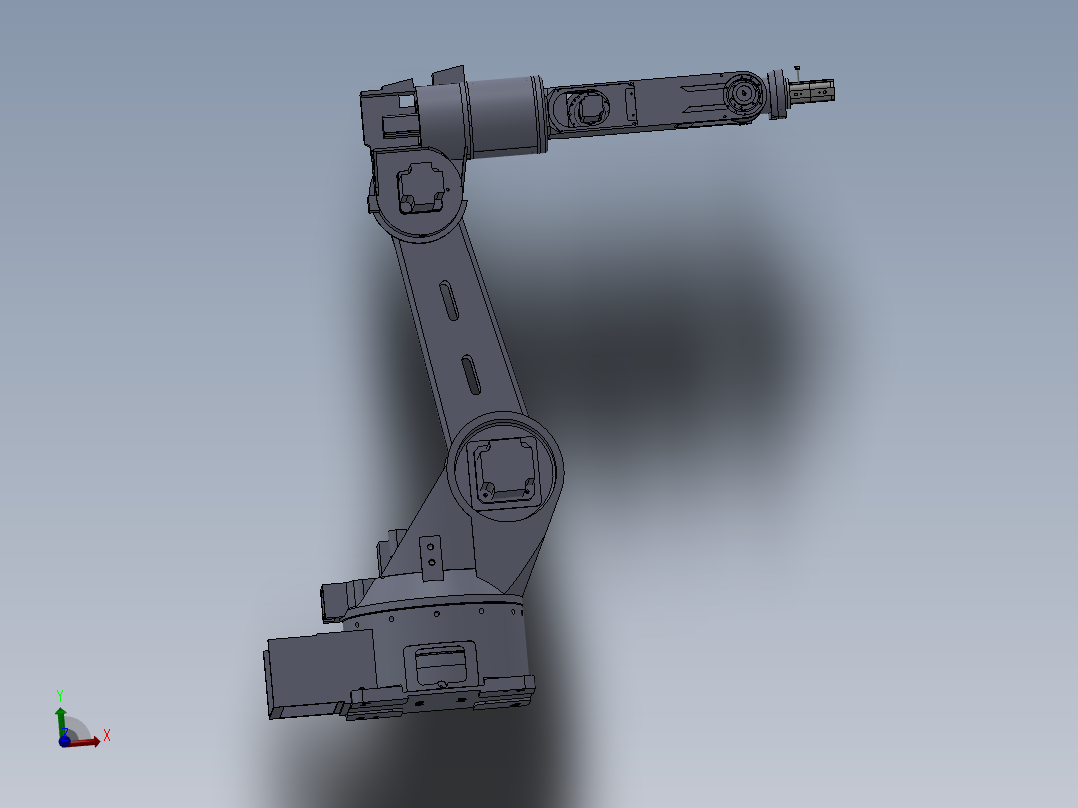 六轴机械臂3d图纸 SW全参数设计绘图+装配图cad 六轴机器人3d模型