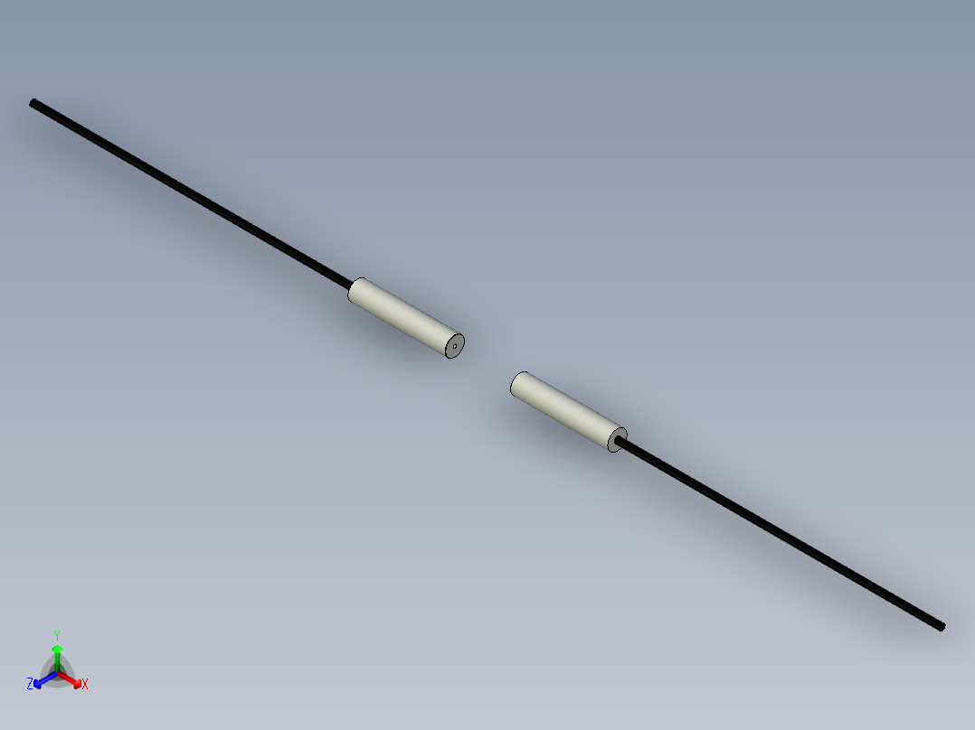 光纤元件对射型FT-D310Q正等轴测图