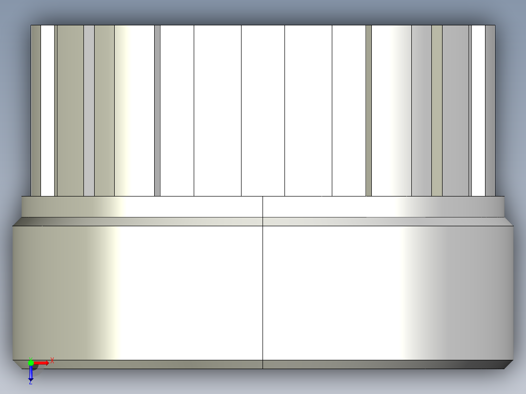 10FBIC 联合布什溶剂焊接，公制系列俯视图