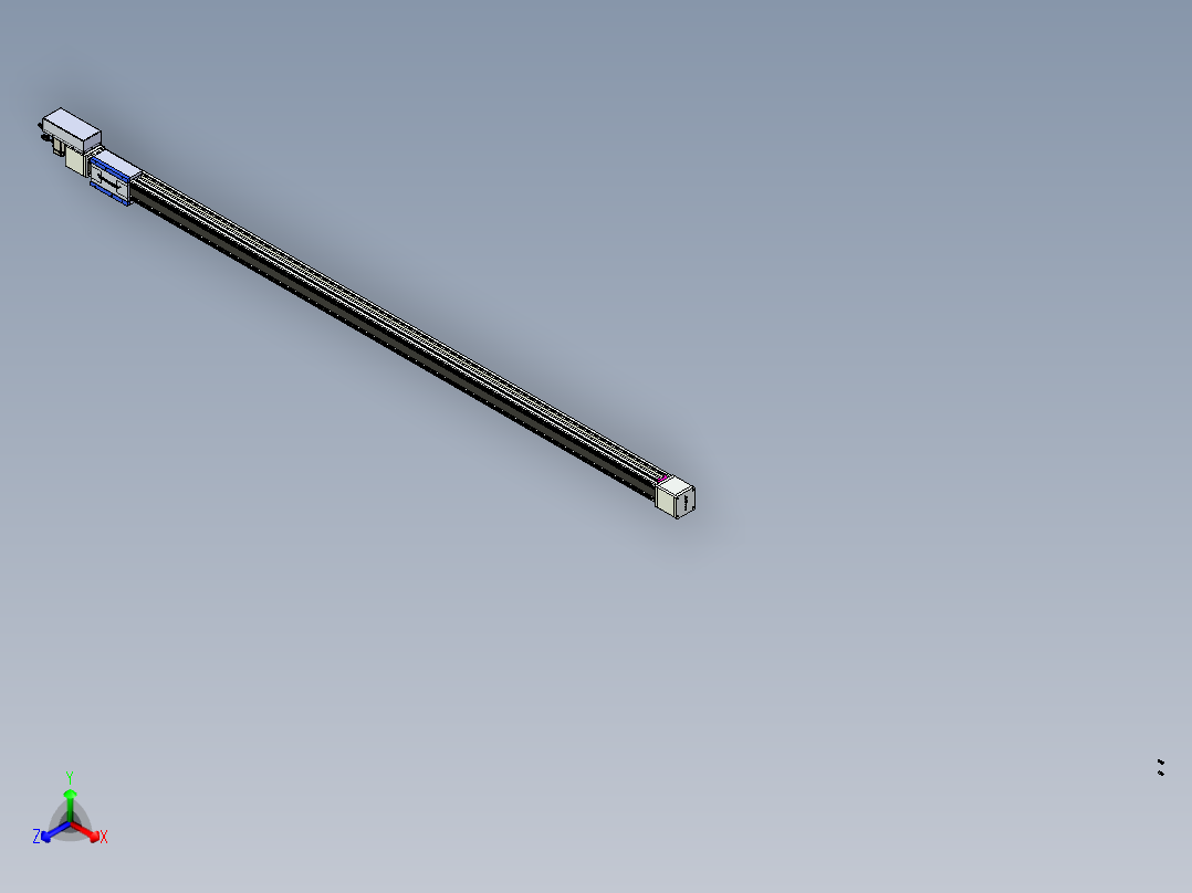 威洛博LB.GB同步带传动--欧规系列GB8-L96-S2550-BR-P75正等轴测图