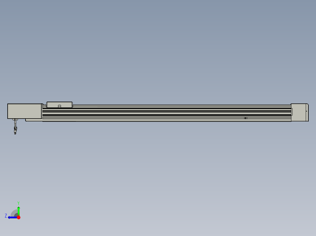 威洛博直线电机模组EB8-L100-S1250-BL-P75-MS3右视图