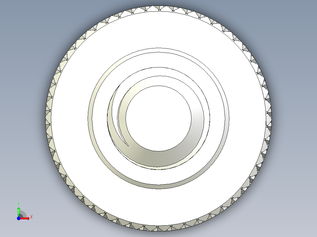 滚花指旋螺钉-M2.5 x 9mm前视图