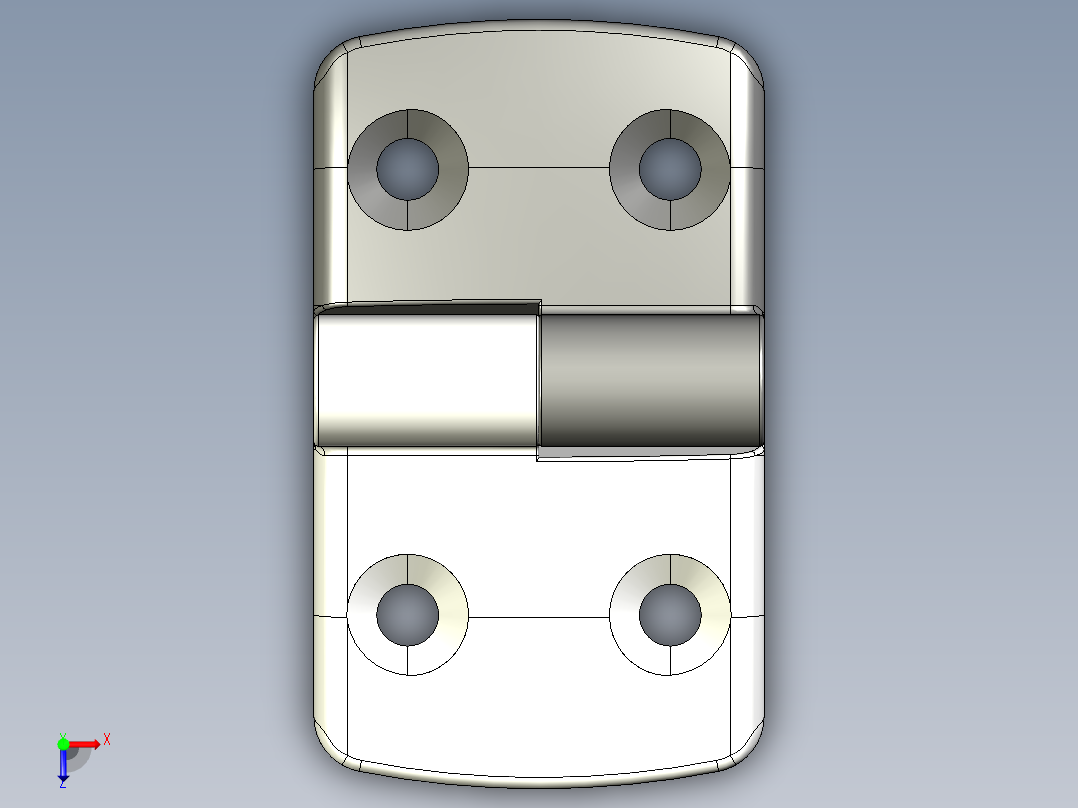 型材-KJN 40-45 DETACHABLE COMBI HINGE RIGHT 095K4045R00俯视图