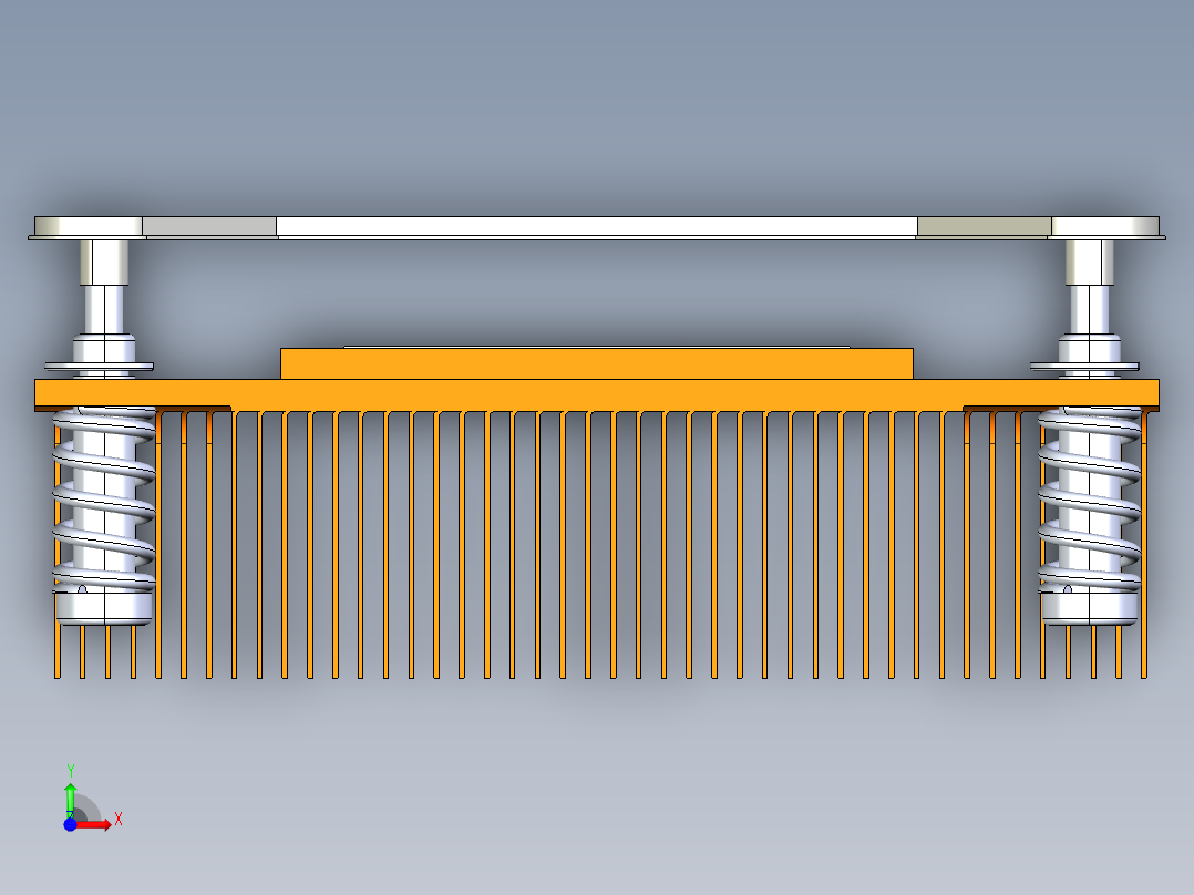 A12-0377-1-1U被动散热器前视图