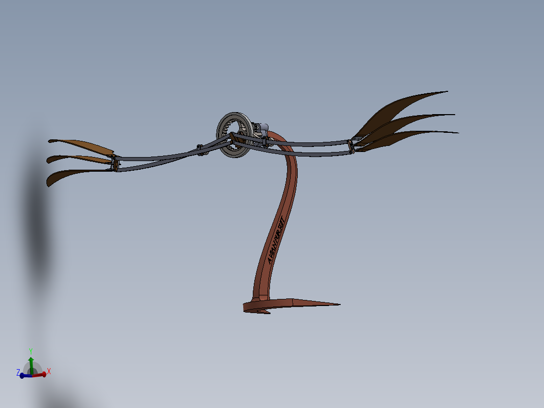 Avian Pursuit R2<span style='color: red'>扑</span><span style='color: red'>翼</span><span style='color: red'>机构</span>3D数模图纸 Solidworks设计
