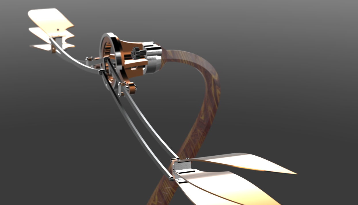 Avian Pursuit R2扑翼机构3D数模图纸 Solidworks设计