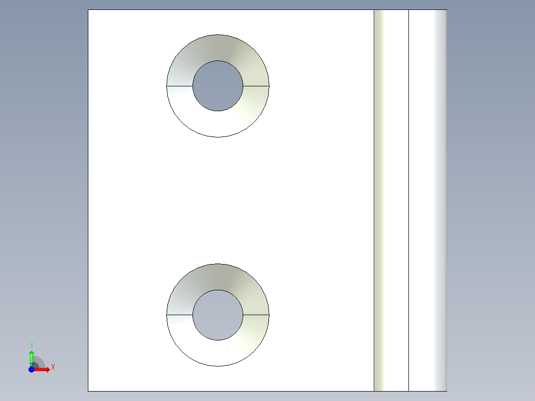 型材-BR 40X40 INTERNAL HINGE BR095AI40前视图