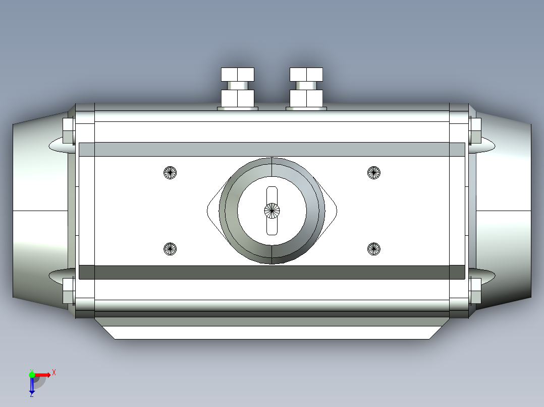 阀门模型-2051_60pneumatic_rotary_actuator俯视图