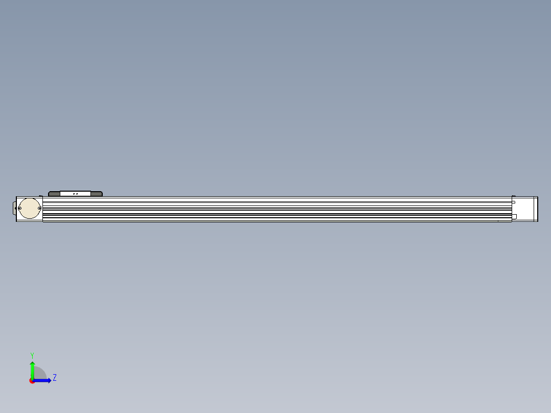 同步带滑台-欧规BC6-L120-S1050-R-P40-D3左视图
