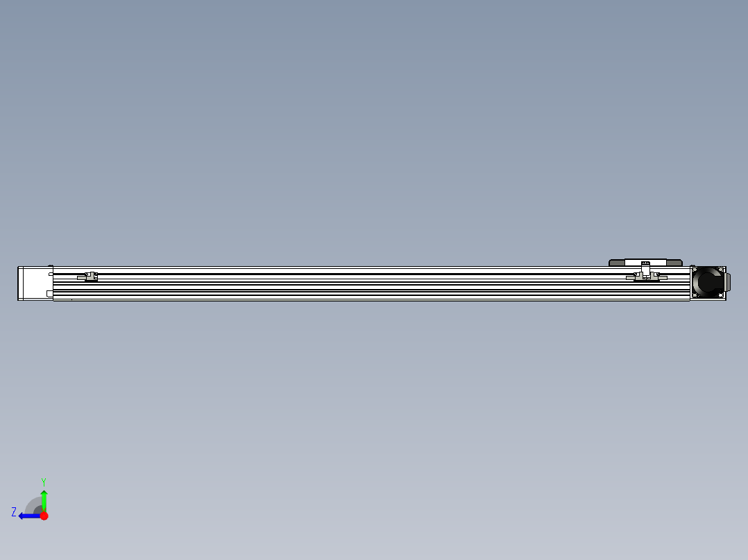 同步带滑台-欧规BC6-L120-S1050-R-P40-D3右视图