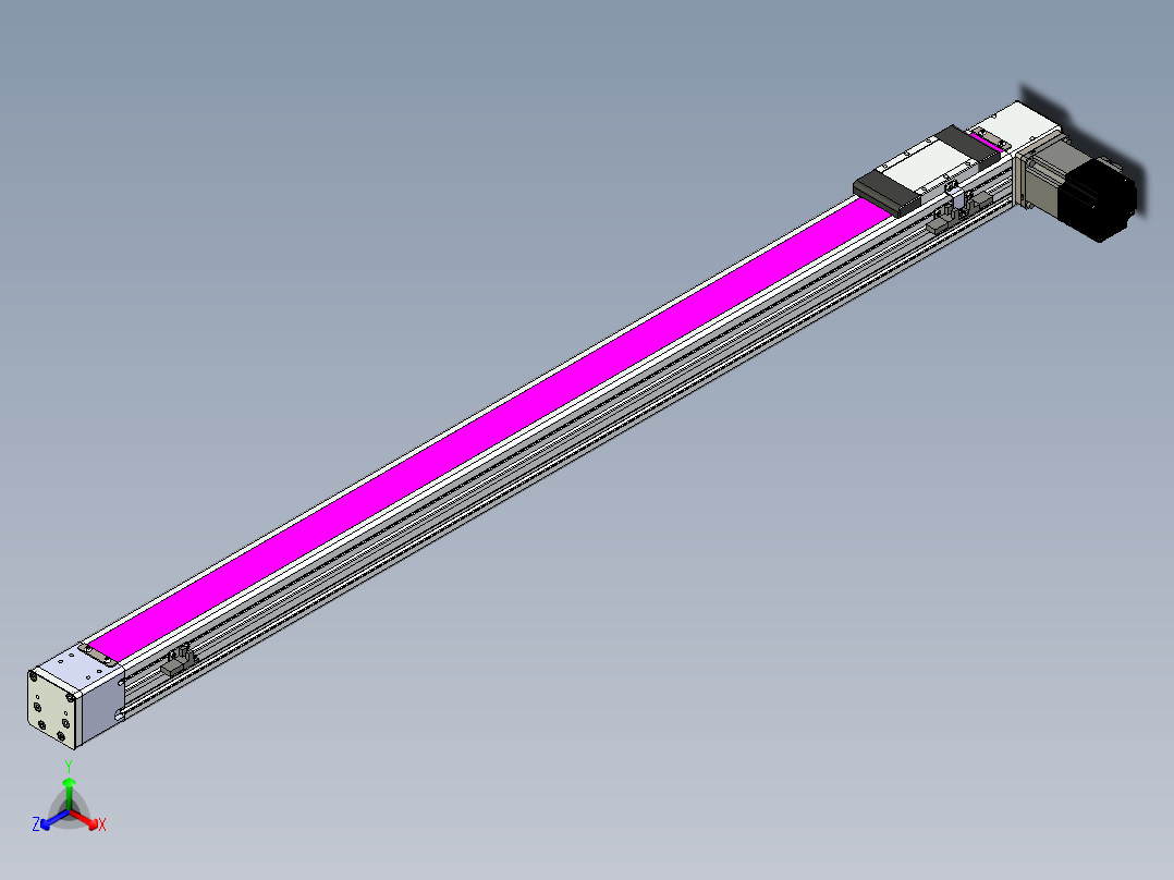 同步带滑台-欧规BC6-L120-S1050-R-P40-D3正等轴测图