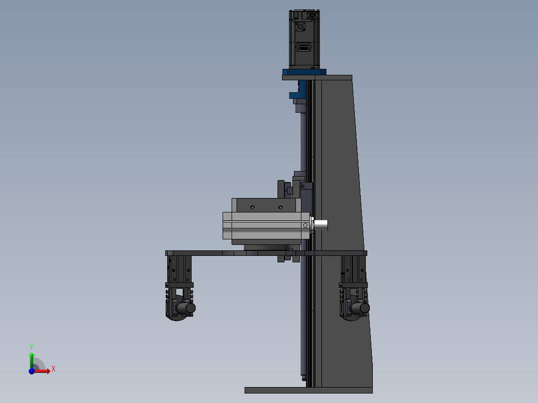 XY180度旋转送料机械手前视图
