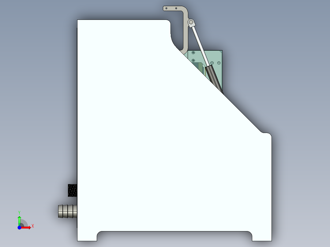 医用病理薄片染色机染色仪前视图