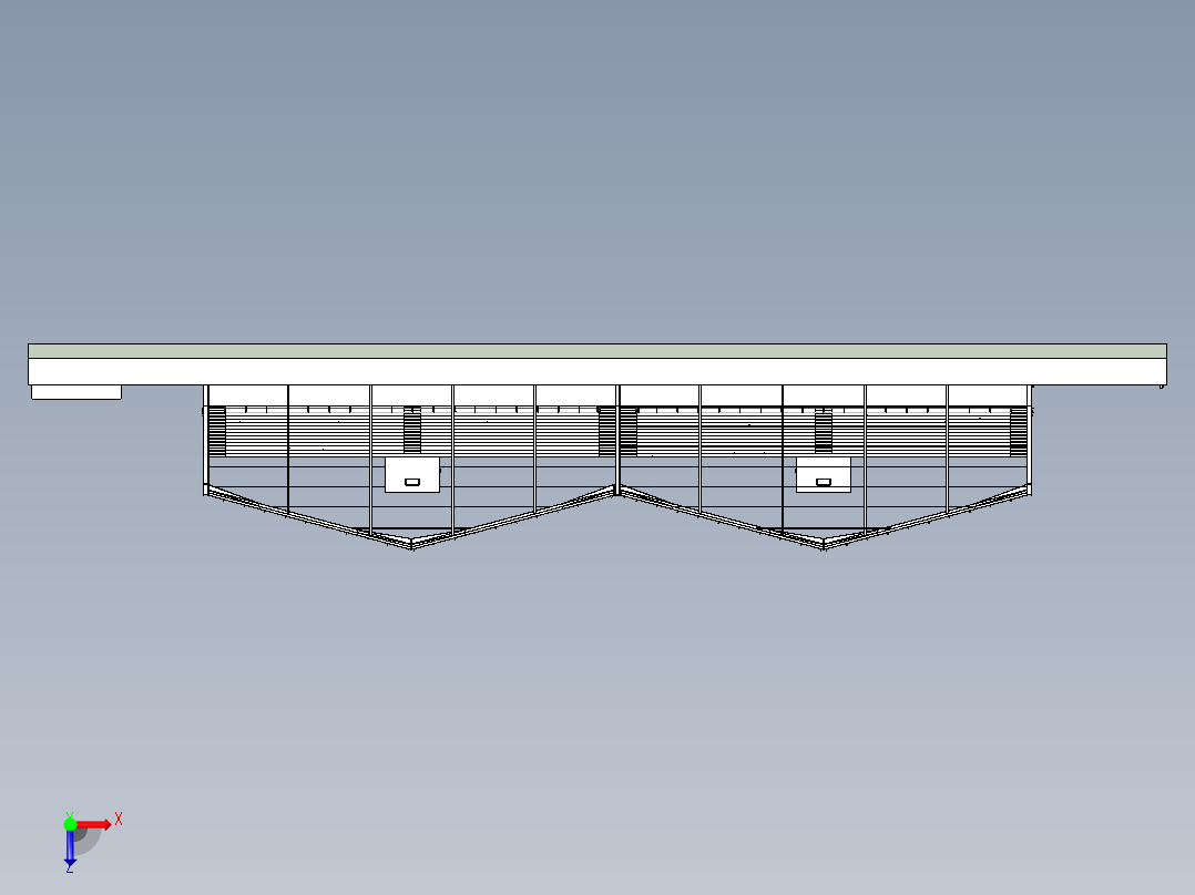 60x78m温室大棚俯视图