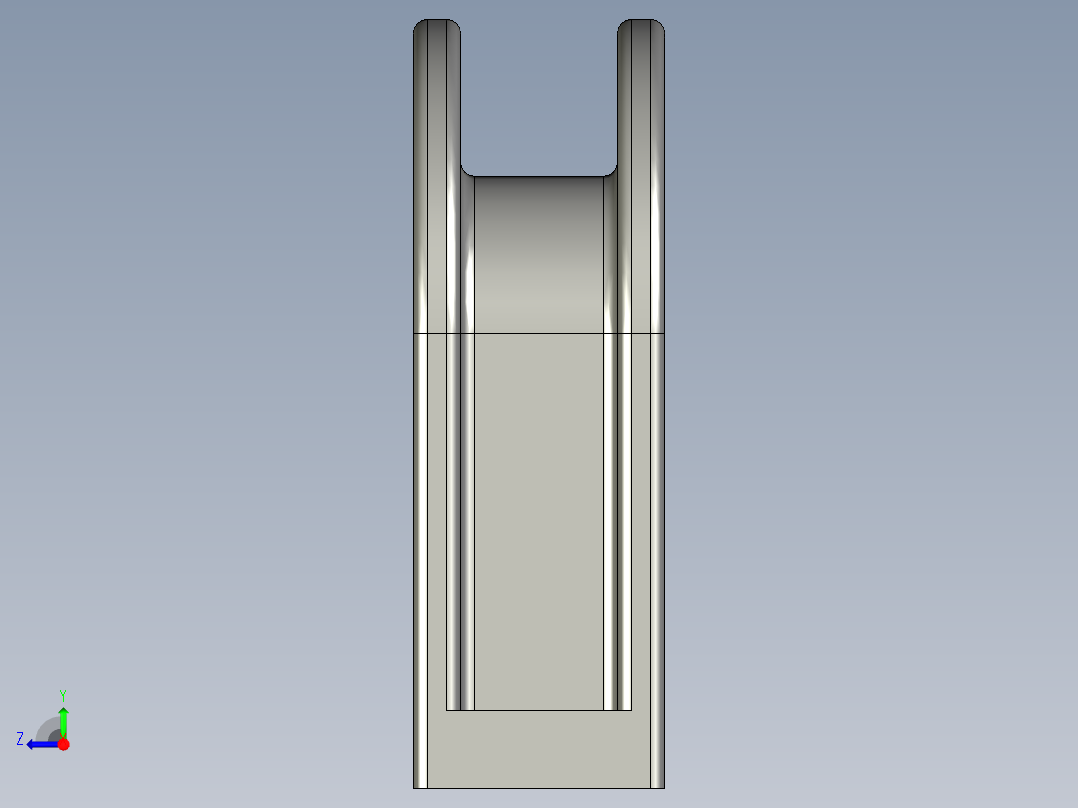 型材-KJN THIN STRAP SHAPED HANDLE 092012右视图