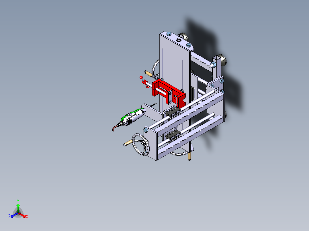 工装电钻正等轴测图