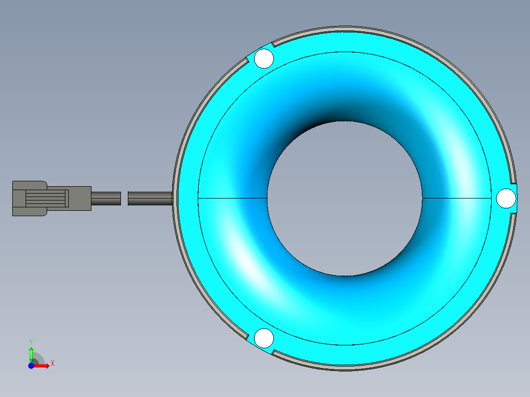 基恩士CA-DRB8M_kc图纸模型前视图