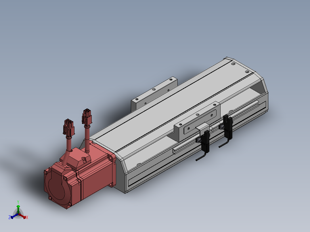 精密模组MY120-T10-50L-BC-P20B-C4-C正等轴测图