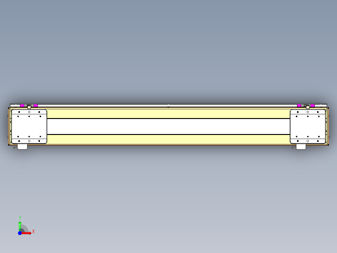 威洛博LC系列3d模型模组2LC17E1Y-S1050前视图